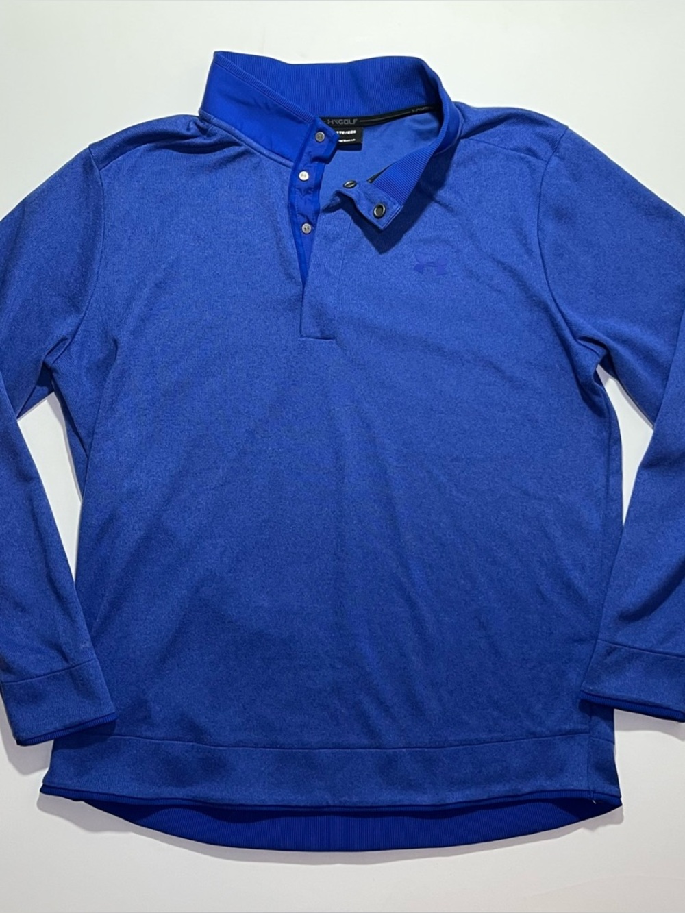 Under Armour Golf Storm 1/4 Button Pullover Sweater, 2XL, Loose Fit, Blue